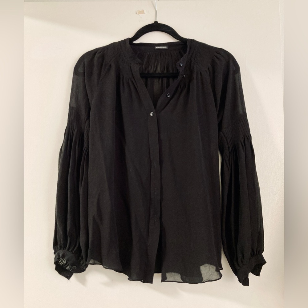 Club Monaco Elegant Black Blouse